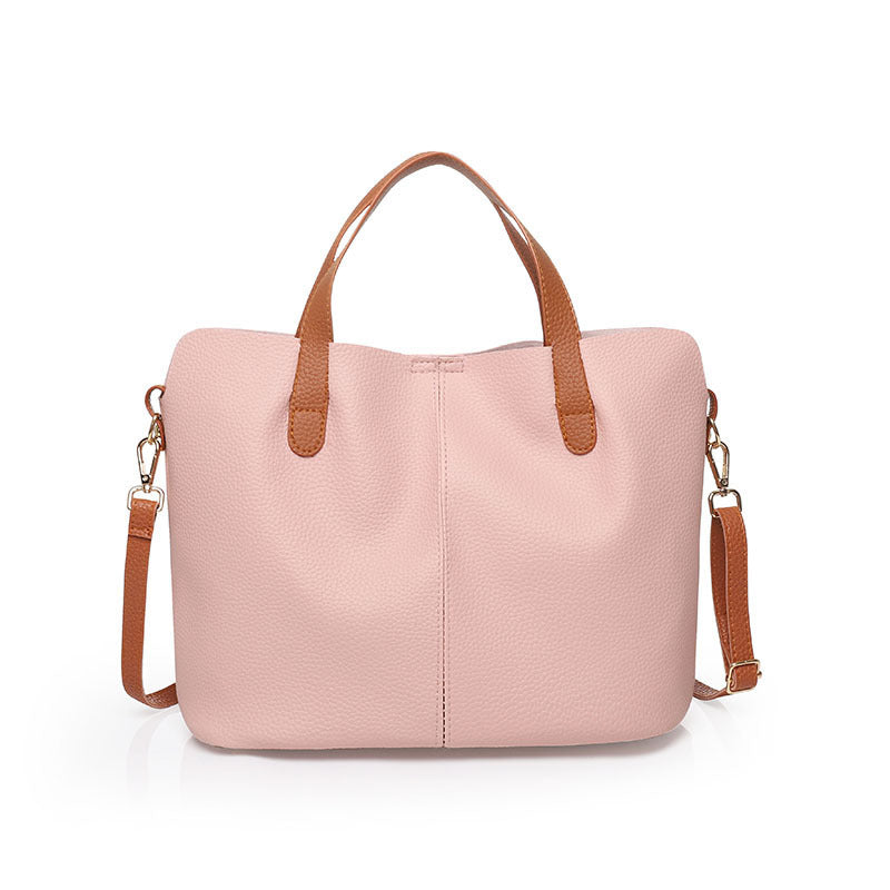 Soft leather ladies handbag