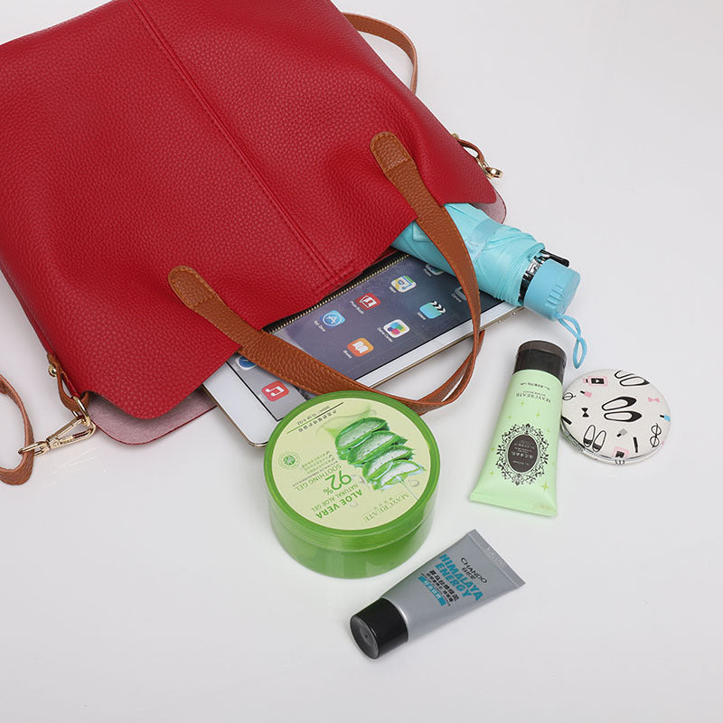 Soft leather ladies handbag